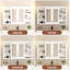 Armoire à miroir de salle de bain 47 po avec rangement, tablette réglable et tablettes ouvertes, armoire à pharmacie murale pour salle de bain, chambre à coucher, meuble-lavabo-361407274