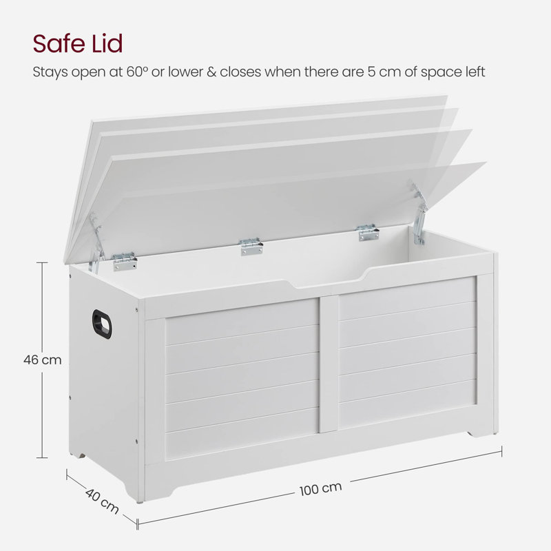 Cinderford Camp Trunk / Footlocker, White