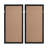 Framed Geometric Rice Paper Panel 2-Piece Shadowbox Wall Decor Set