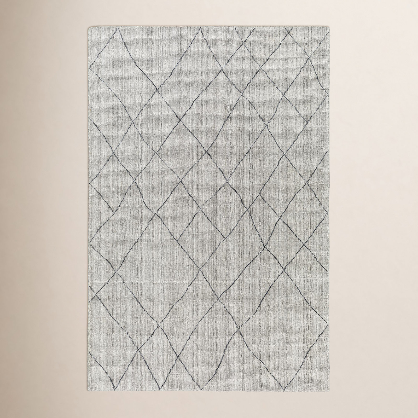 Sonora Handmade Recycled P.E.T Gray Indoor/Outdoor Rug, Rectangle 5' x 7'6"