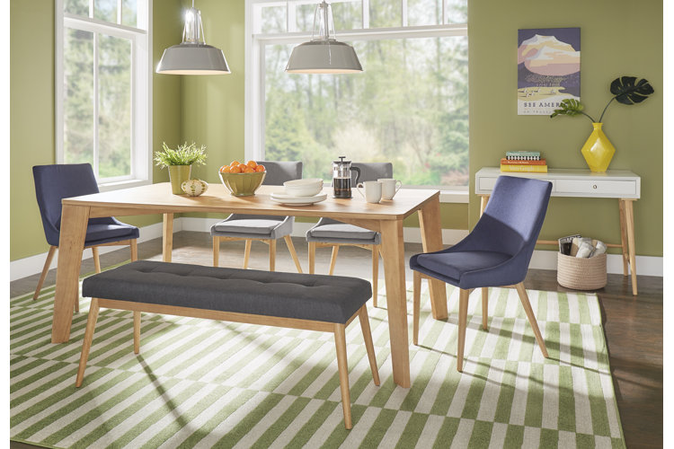 bench at family dining table