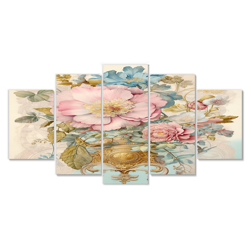Patroclus - Autres plantes et fleurs, art mural sur toile 5 pièces