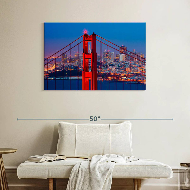 Lilie incandescent Golden Gate Bridge, H 26 po x l 39 po