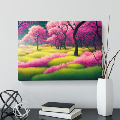 Reflective Spring Forest - Wrapped Canvas