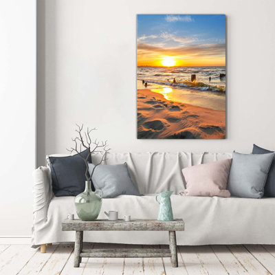 Sunset Sea - Wrapped Canvas Print