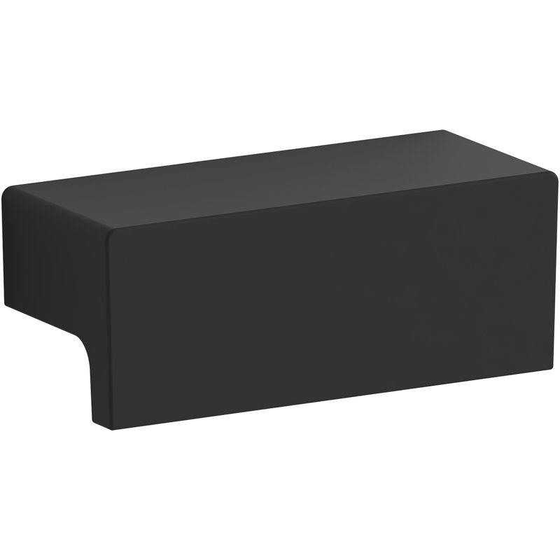 Poignée d’armoire 1-1/4 po honnêteté, Noir mat
