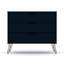 Commode anglaise 3 tiroirs Mid-Century Rockefeller-664729105