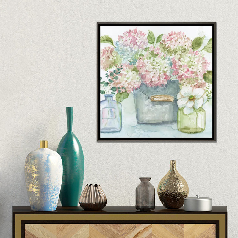 Country Bounty - reproduction d'art murale - toile encadrée, Gris, Reproduction encadrée sans toile tendue, H 18 po x l 18 po