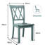 Aloyzas 46 cm H Solid Wood Slat Back Dining Chair in Green