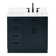 Tidworth 36'' Solid Wood Single Bathroom Vanity with 1.5'' White Quartz Top, Right Offset Rectangular Sink