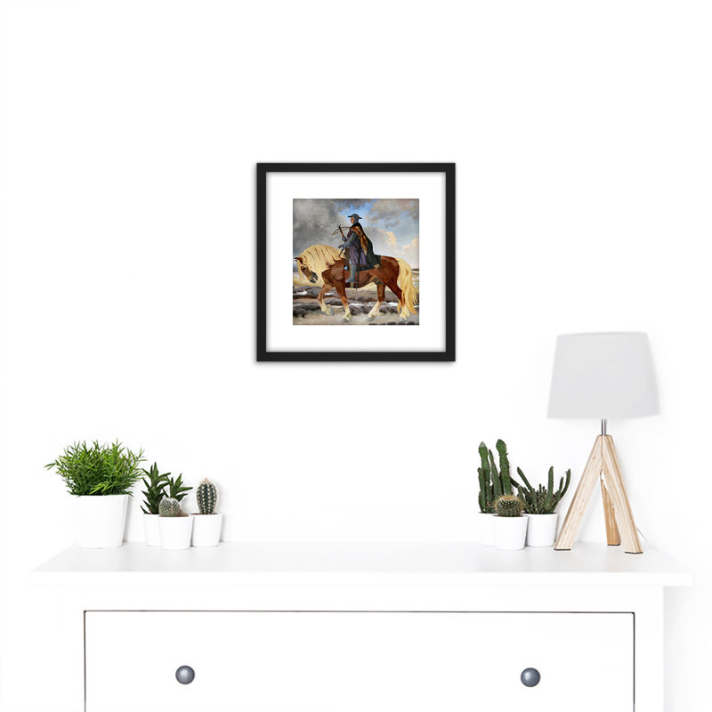 Niels Ebbesen Horse Danish by Agnes Slott-Møller - Single Picture Frame Painting