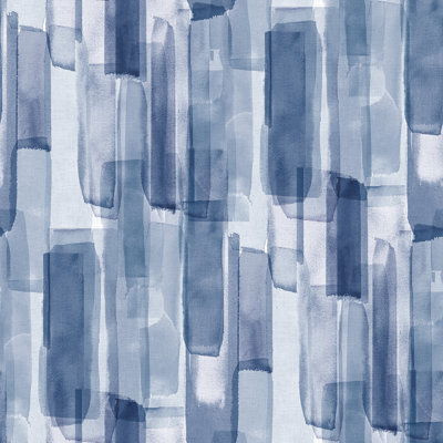 Papier peint aquarelle bleu foncé