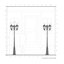 Lampadaire câblé Heaney 3 lumières 86 "H (double)-2027191075