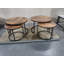 Ensemble de 2 tables basses gigognes avec structure métallique robuste et design multifonctionnel