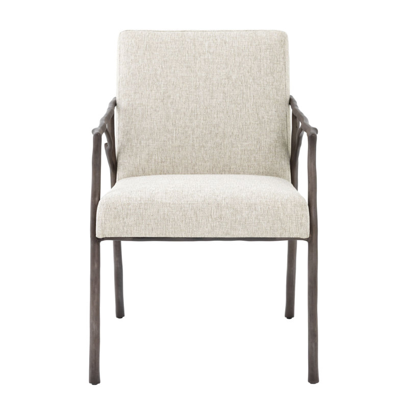 Antico Upholstered Arm Chair, Beige