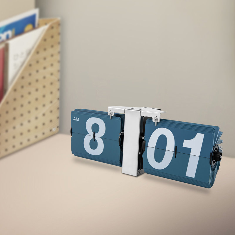 Digital Wall Clock, Blue