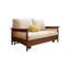 Canapé-lit modulaire 100% polyester blanc crème-129870615