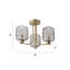 Amelie Glass Semi Flush Mount-1441218360