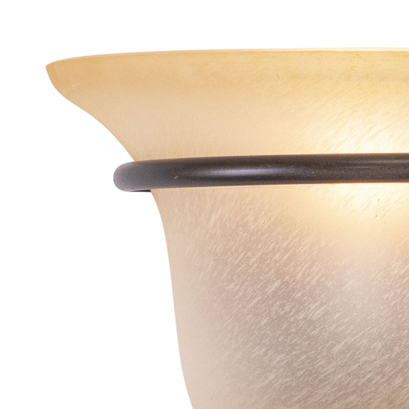 Macalla Steel Flush Mounted Sconce, Royal Bronze