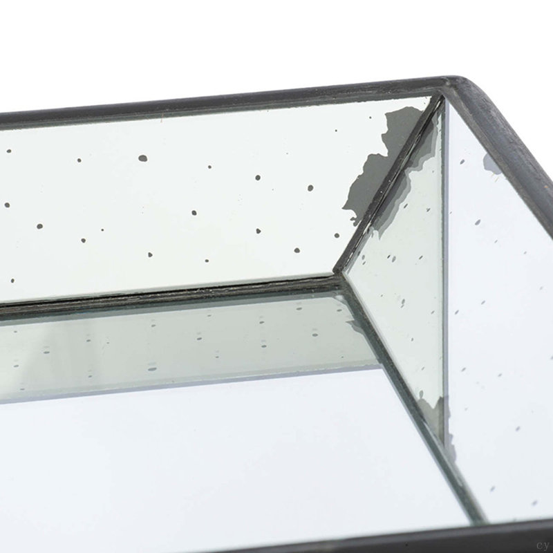 19.5X12.8X2" Rectangular Glass Tray, 19.5"W x 12.8"D x 2"H