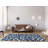 Animal Print White/Navy/Gray Area Rug-53963136
