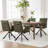 Swivel Upholstered Dining Chair with Metal Legs-1279621862