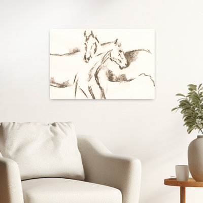 «Filly Friends», art cheval contemporain abstrait