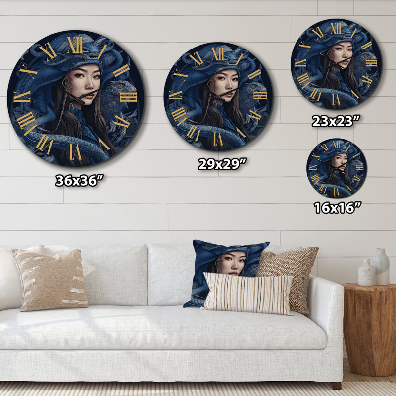 Horloge murale déesse Ainu, Très grand