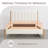 Rezana Solid Wood Boucle Upholstered Headboard Bed Frame-630869645-630869647