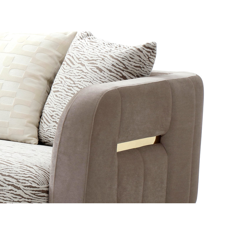 Causeuse Lexington G00280A-L, brun / beige clair