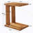 C-Shaped Bedside Nightstand,End Table,Side Table