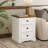 Farmhouse 17.7"W Nightstand 3-Drawer End Table with Charging Station-1011351067