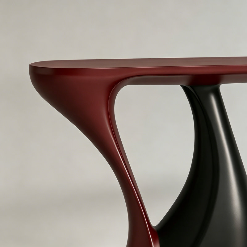 Console Modern Luxury, Red / Black, Red, Black