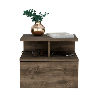 Wimjan 12" Wood One Drawer Floating Nightstand by Ebern Designs