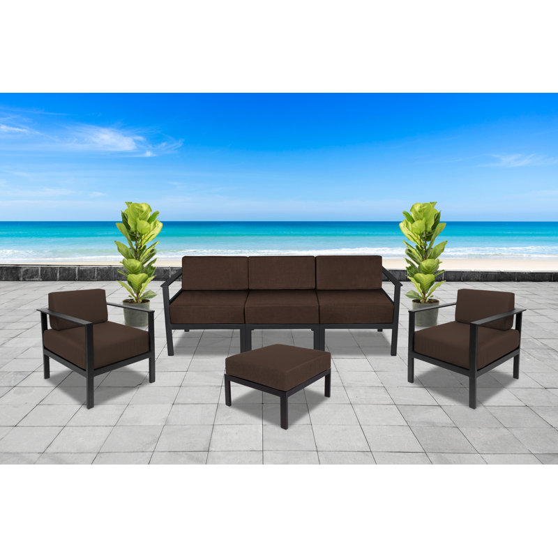 Belmar Armless Middle Sofa Section, Brown