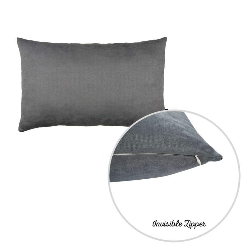 Coussin en lin , Gris