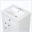 Armoire de salle de bain en bois d'hévéa avec 3 tiroirs et tablettes réglables-121100987