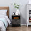 Moniqua 40cm W Steel Bedside Table