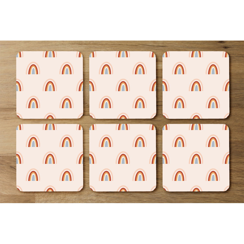 Square 6 Piece Coaster Set