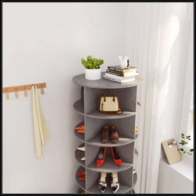 360 Rotating Shoe Cabinet 6 Layers