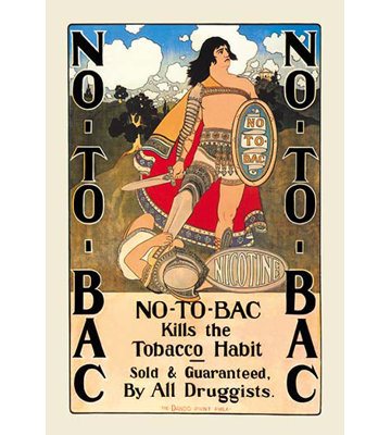 « no-to-baa » par maxfield parrish affiche rétro