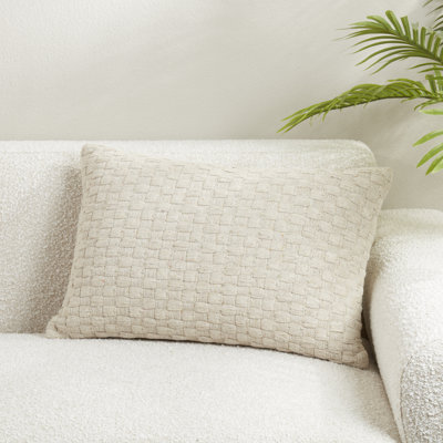 Coussin texturé tissé gaufré