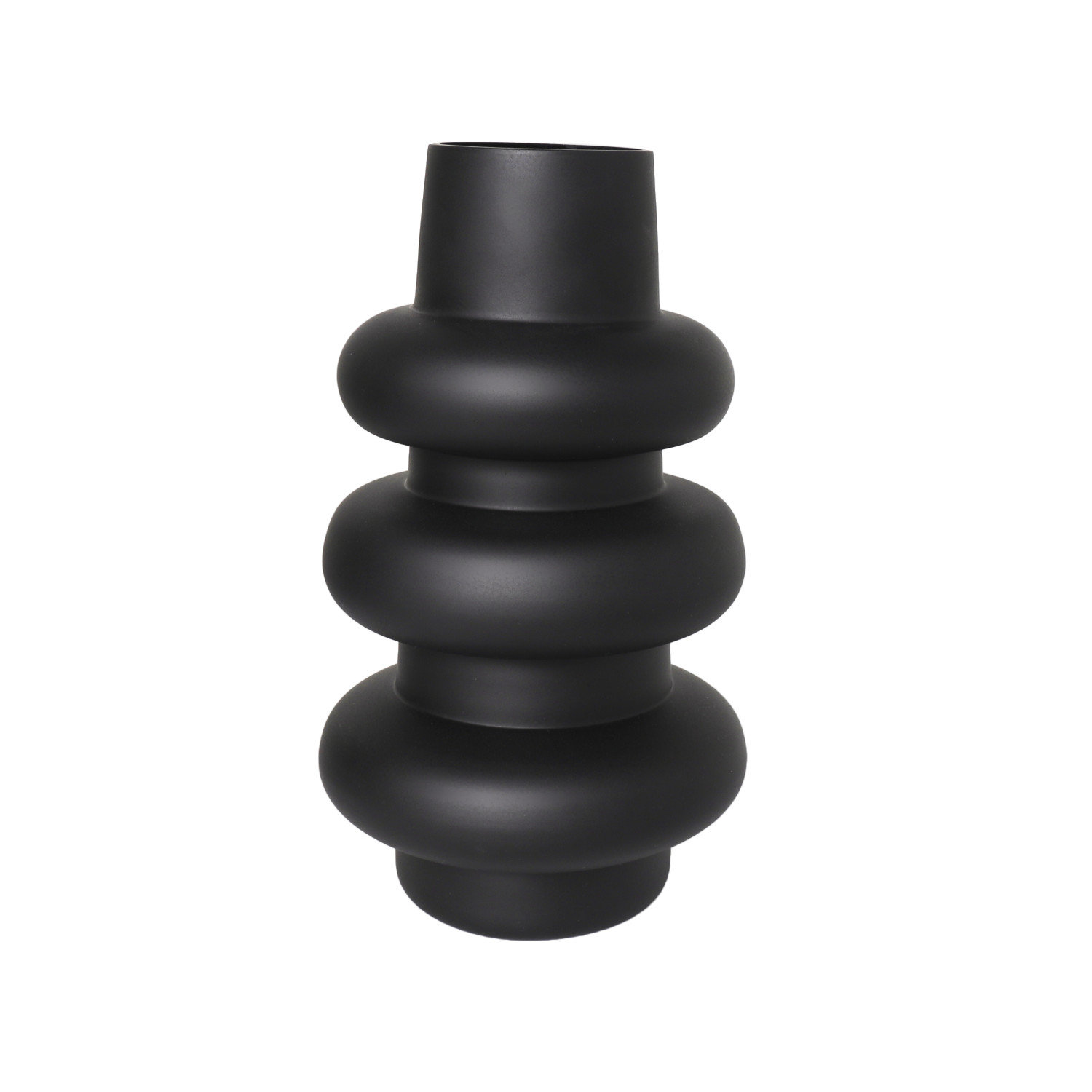 Mable Table Vase, Black