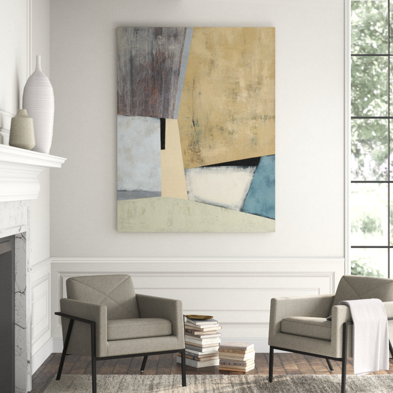 Spring Divide I Print by Barclay Butera, 52" H x 40" W x 1.5" D, Hand Embellishment Texture
