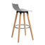 Amethyst Counter Stool with Solid Wood Frame