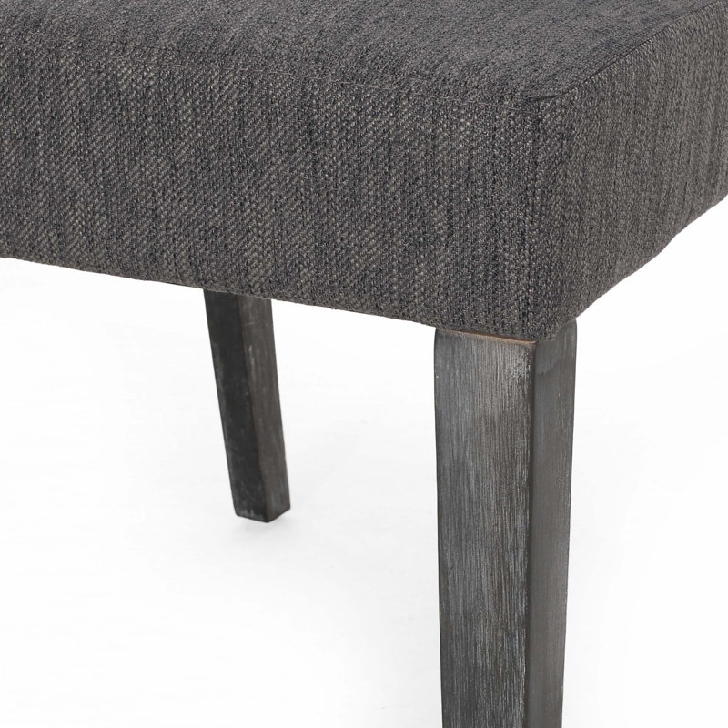 Chaise de salle à manger (ensemble de 2), Gris anthracite