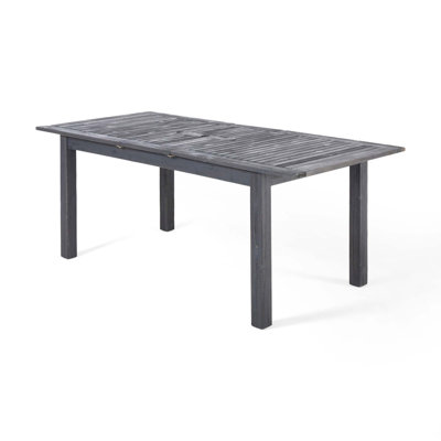 Expandable Acacia Wood Outdoor Dining Table