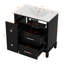 Meuble-lavabo 30 po avec lavabo en céramique, tiroir escamotable-114234395