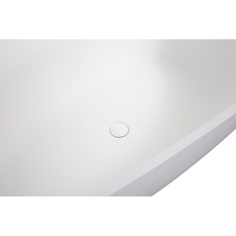 67" Freestanding Solid Surface Bathtub