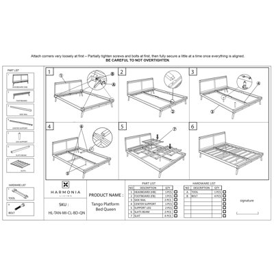 Elswick Solid Wood Platform Bed
